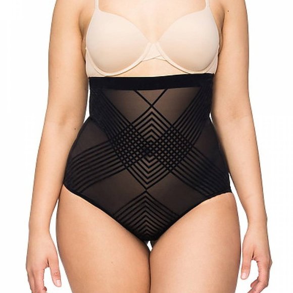 Nancy Ganz High Waisted Brief #W6190 Large Black - Picture 1 of 5